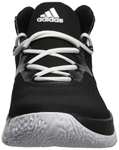 adidas Men's Explosive Bounce Basketball Shoes, Black/Metallic Silver/White, (11 M US)