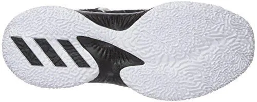 adidas Men's Explosive Bounce Basketball Shoes, Black/Metallic Silver/White, (11 M US)