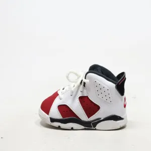 Air Jordan 6 Retro Sport Shoes Leather White Color For Kids
