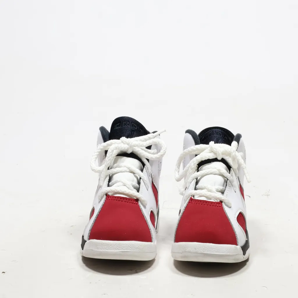 Air Jordan 6 Retro Sport Shoes Leather White Color For Kids