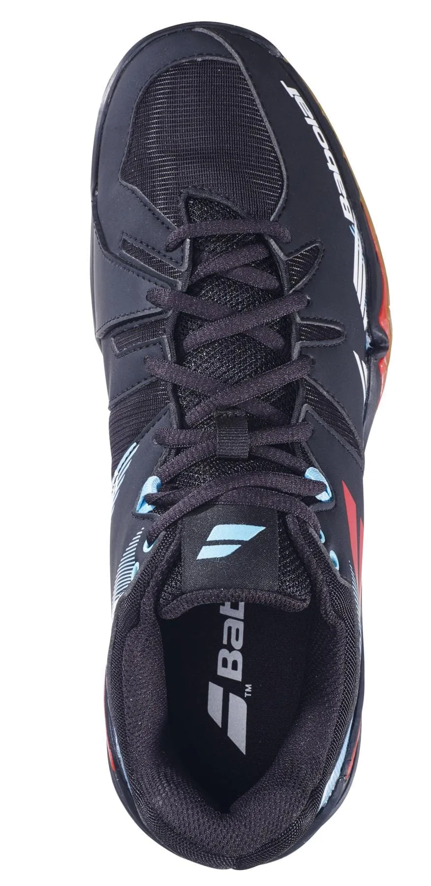 Babolat Shadow Spirit Mens Badminton Shoes - Black / Tomato Red