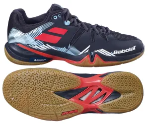 Babolat Shadow Spirit Mens Badminton Shoes - Black / Tomato Red