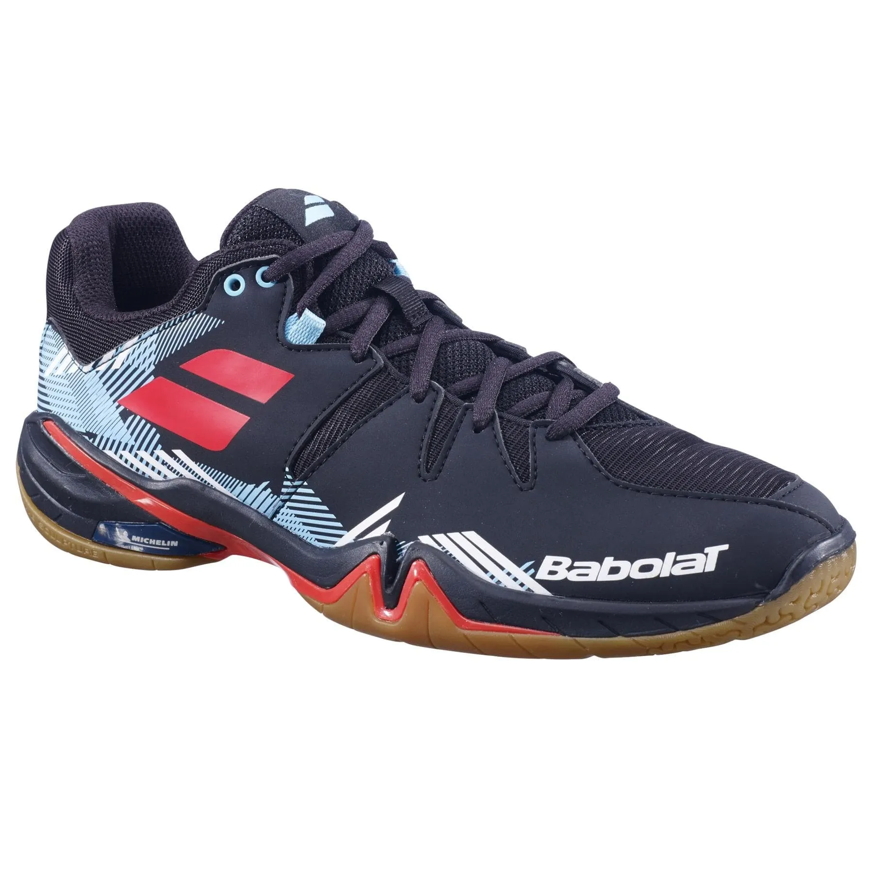 Babolat Shadow Spirit Mens Badminton Shoes - Black / Tomato Red