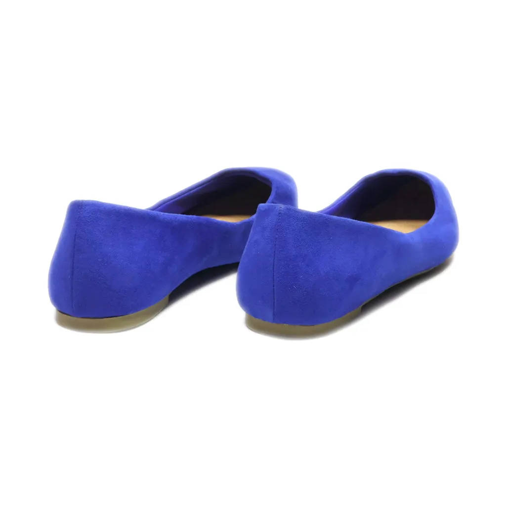 Christian Siriano Ballerinas Suede Blue Colour For Women