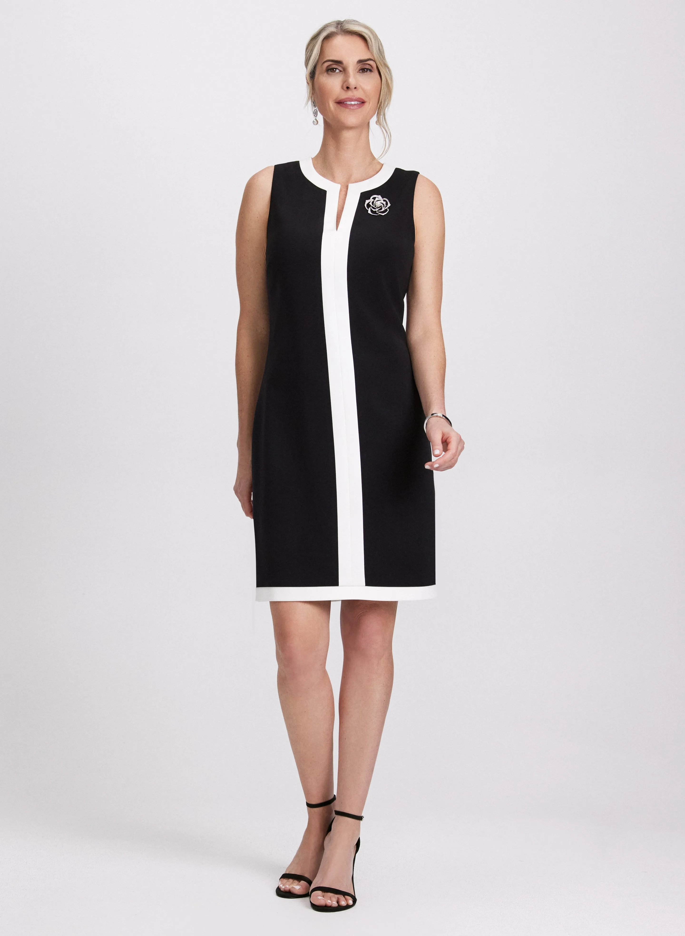 Contrast Trim Dress