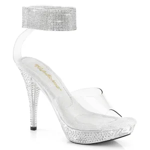 ELEGANT-442 Fabulicious 4 1/2" Elegant Clear Sexy Shoes (Posing Shoes)