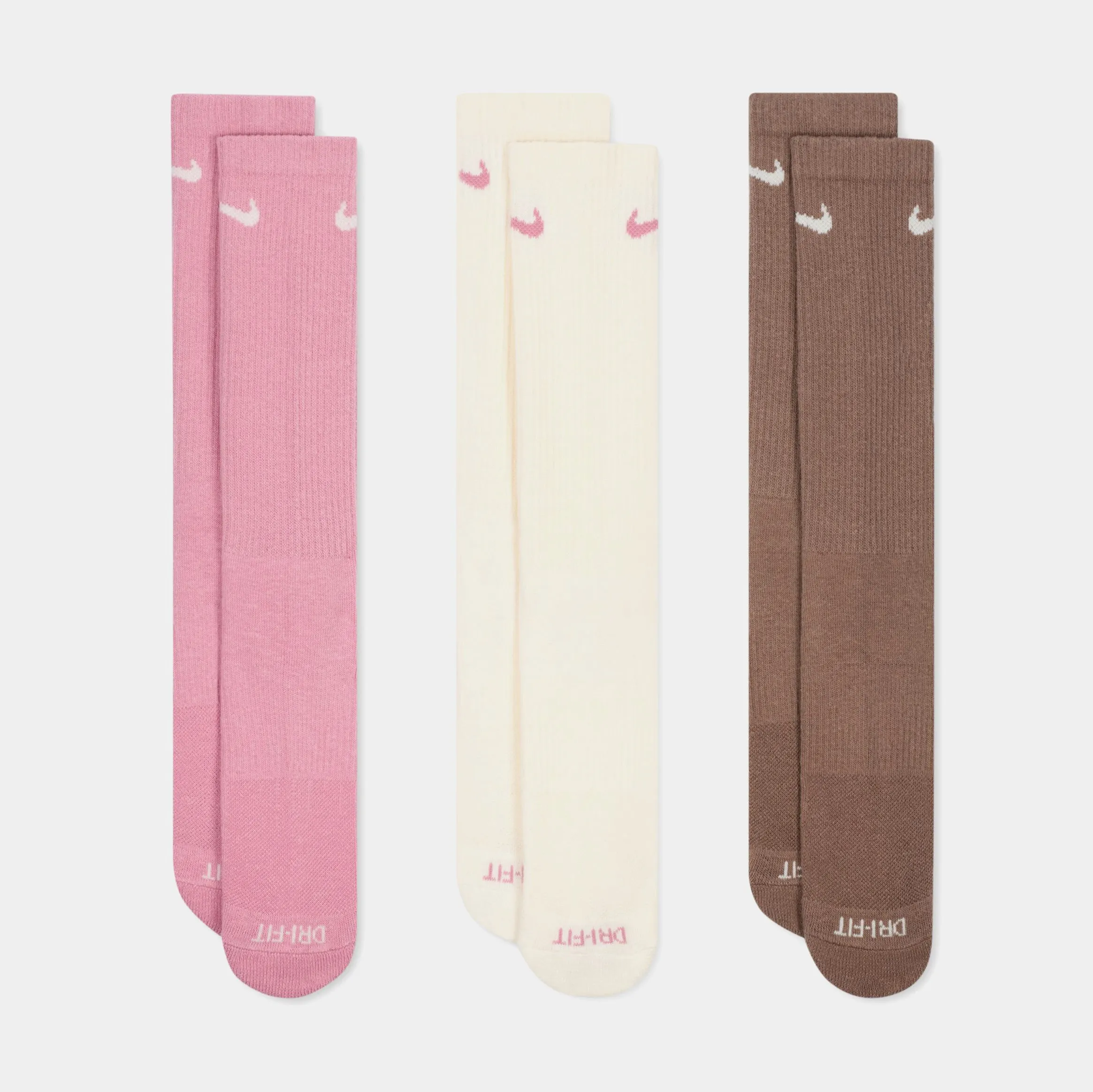 Everyday Plus Cushioned Training Crew Mens Socks (Pink/White)