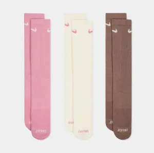 Everyday Plus Cushioned Training Crew Mens Socks (Pink/White)