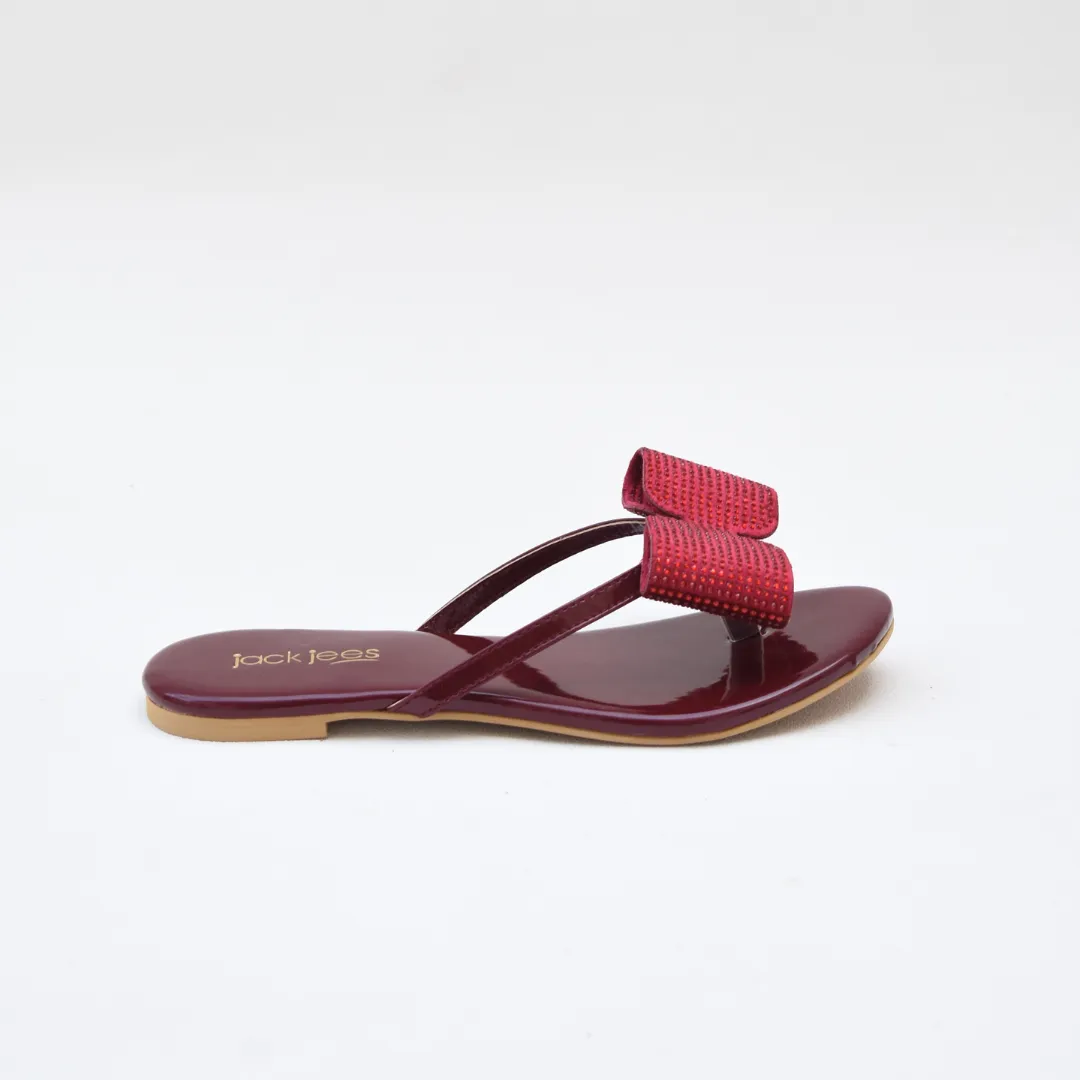 Glimmer Slides Maroon