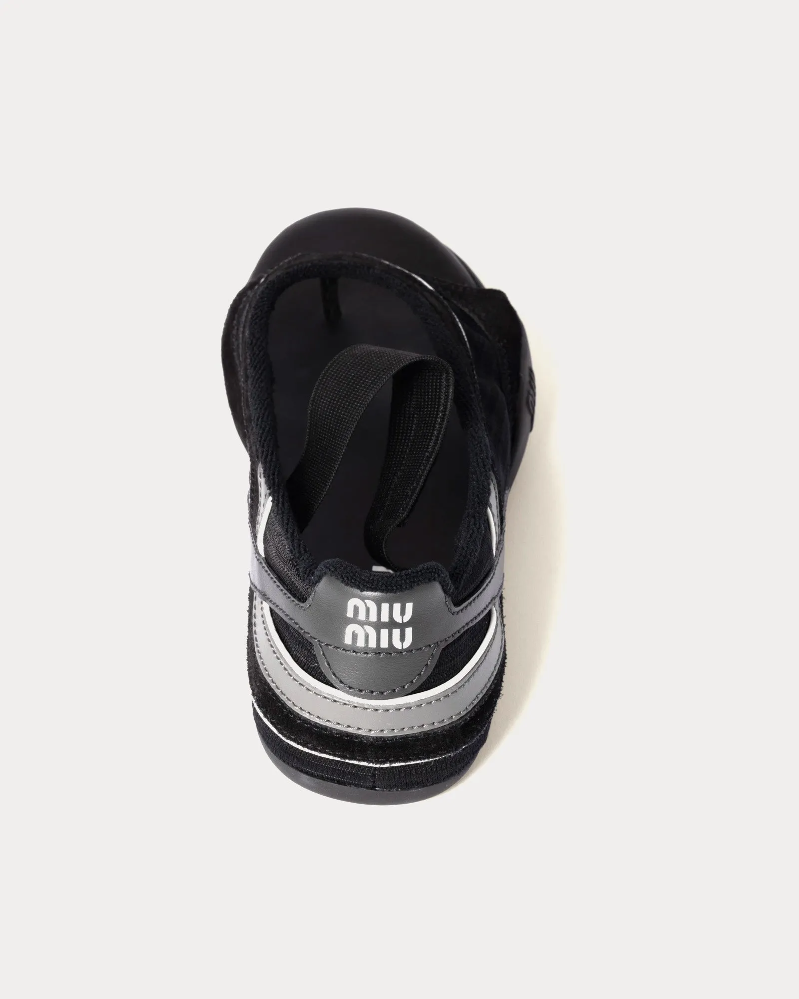 Gymnasium Technical Fabric Thong Black / Anthracite Ballerinas