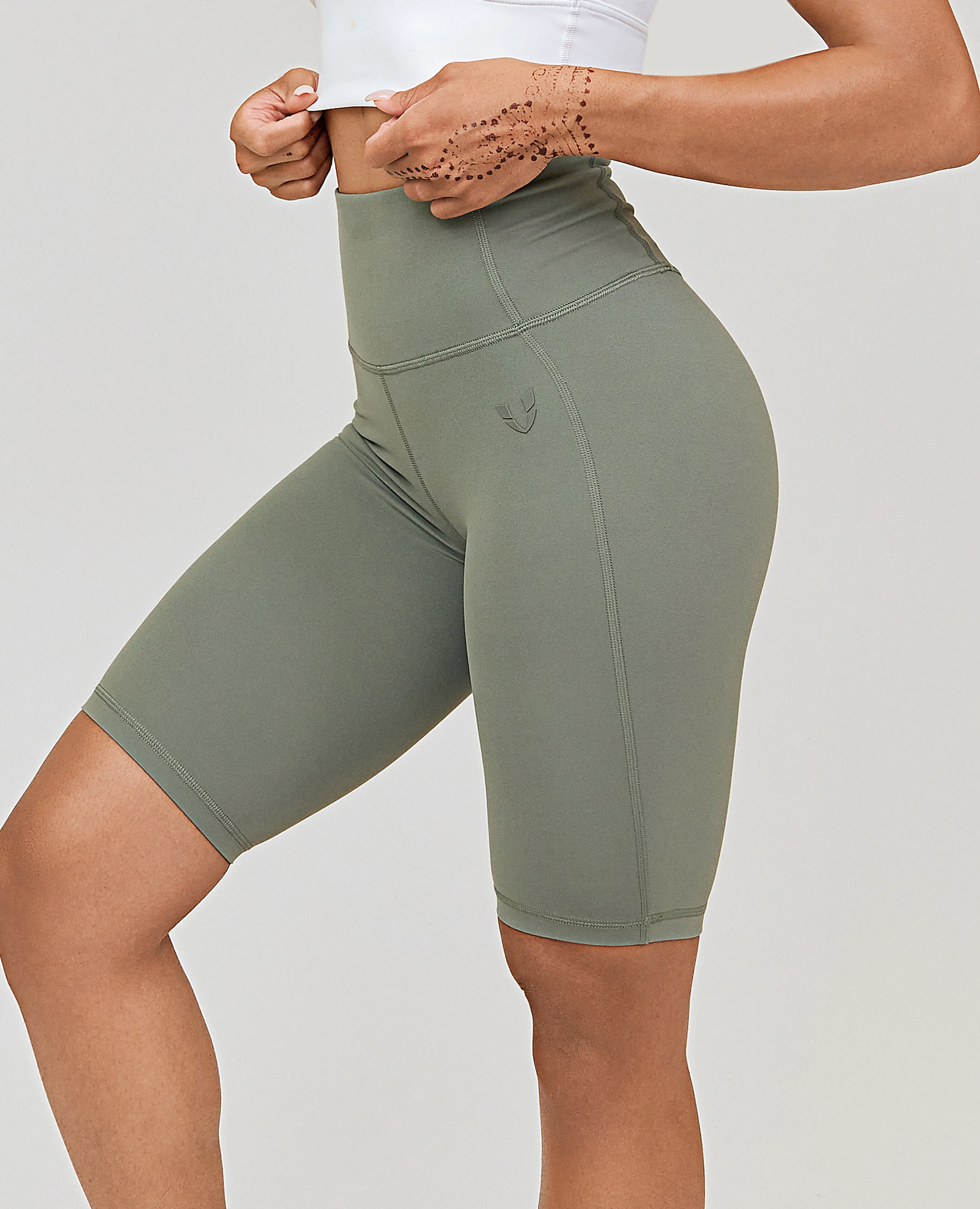 High-rise Training Shorts - Green