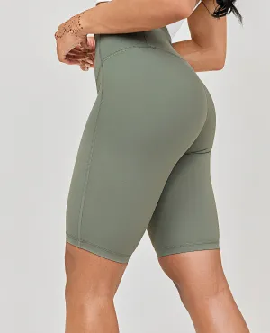 High-rise Training Shorts - Green