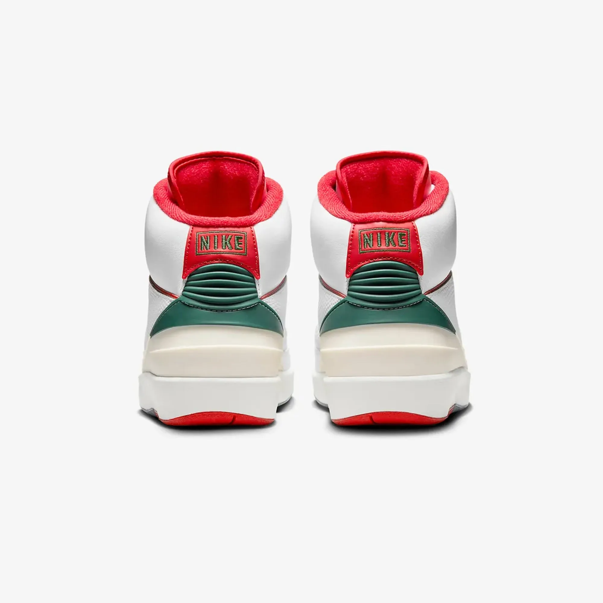 Jordan | AIR JORDAN 2 "ORIGINS"  { WHITE/FIRE RED-FIR-SAIL