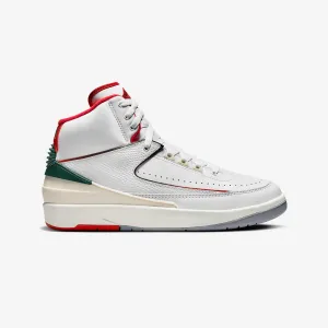 Jordan | AIR JORDAN 2 "ORIGINS"  { WHITE/FIRE RED-FIR-SAIL
