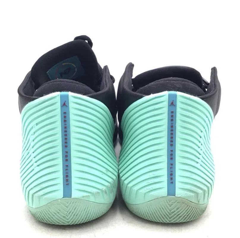 Jordan Men's Why Not Zer0.1 Black Green Basketball Athletic Shoes - Size 12