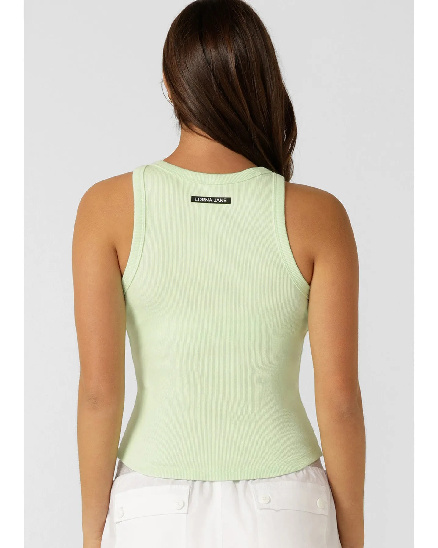 Lorna Jane Basics Rib Tank - Ice Green