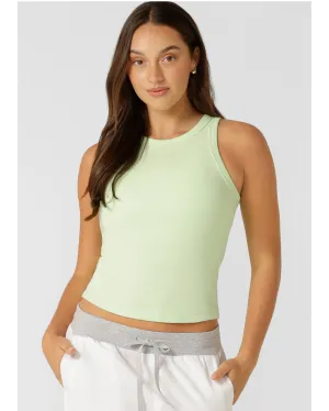 Lorna Jane Basics Rib Tank - Ice Green
