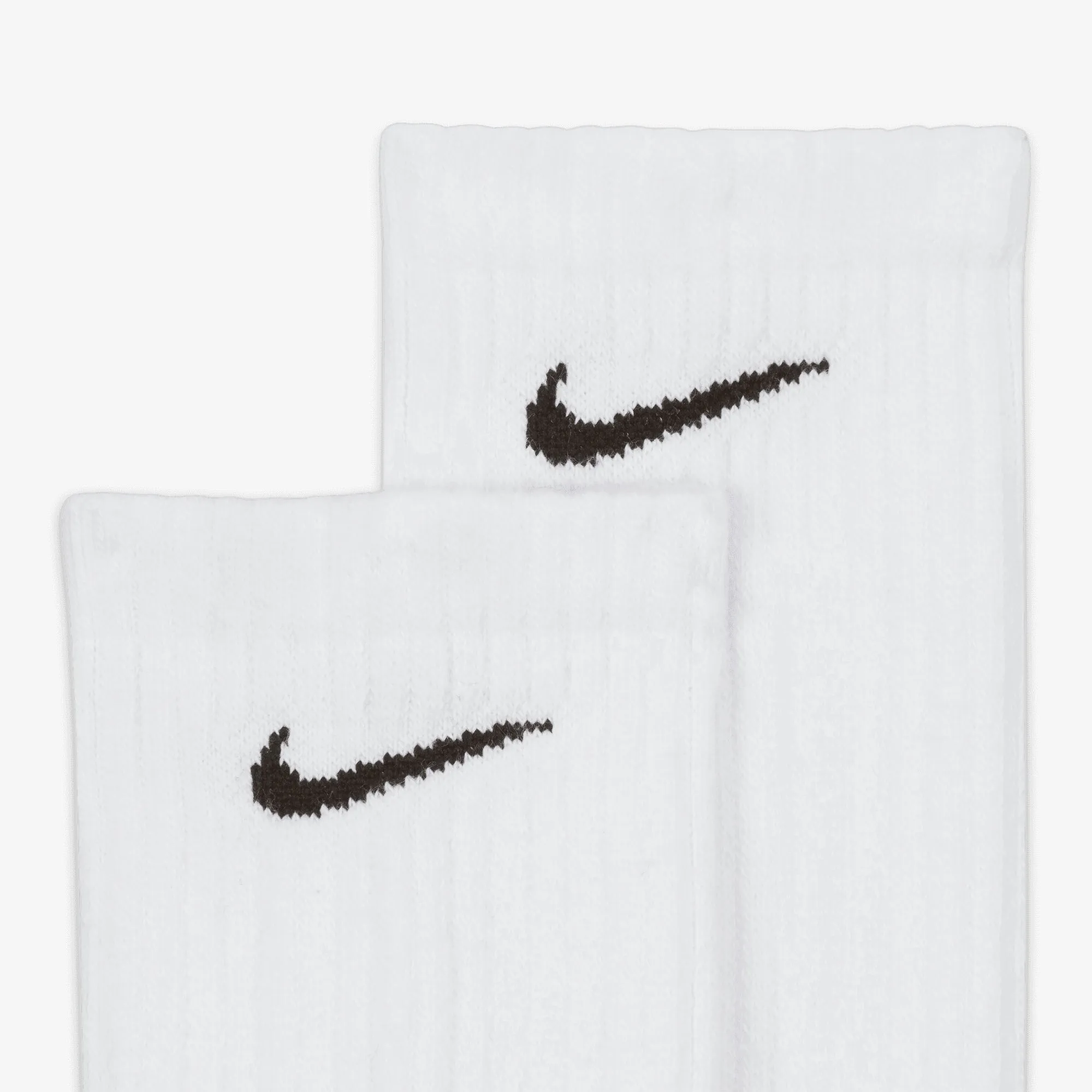 NIKE | EVERYDAY CUSHIONED TRAINING CREW SOCKS { WHITE/BLACK