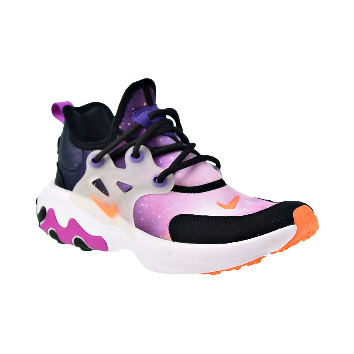 Nike React Presto Print Big Kids' Shoes Black-Total Orange