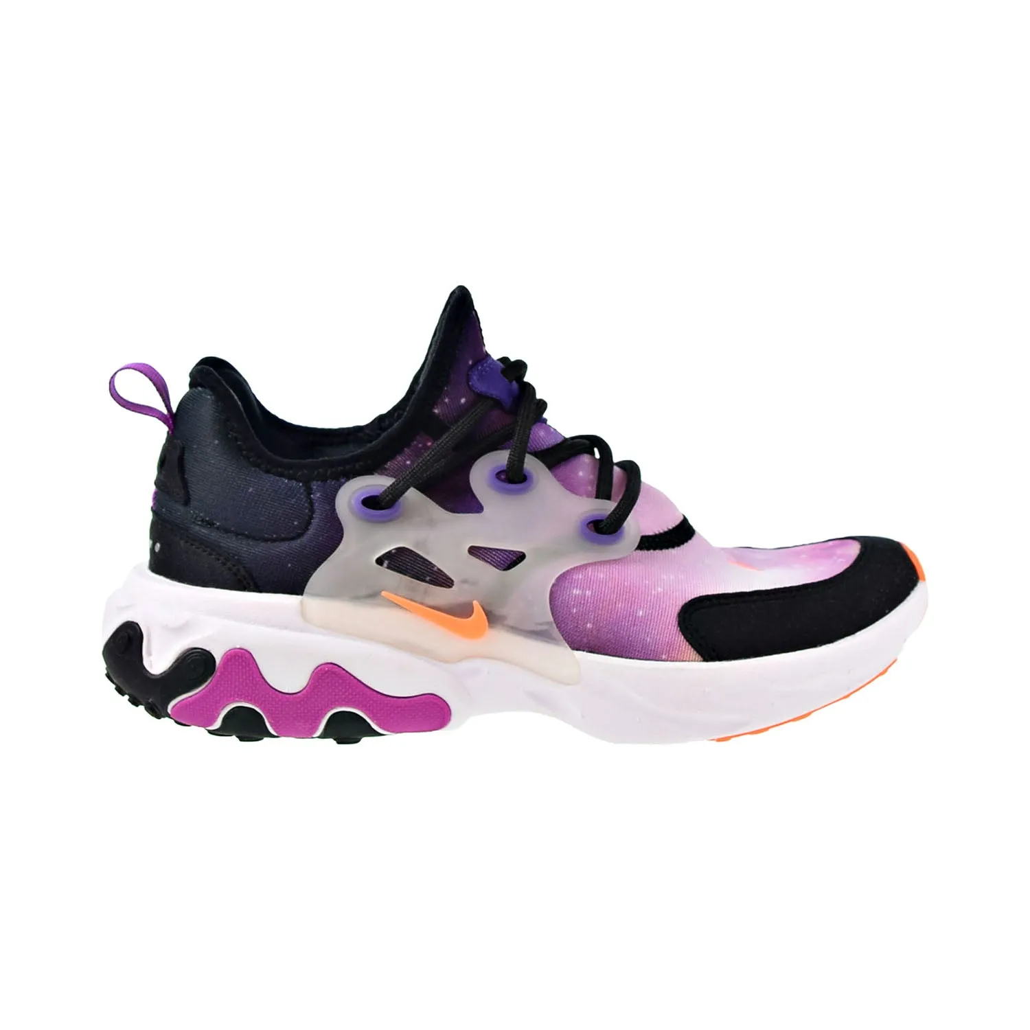 Nike React Presto Print Big Kids' Shoes Black-Total Orange