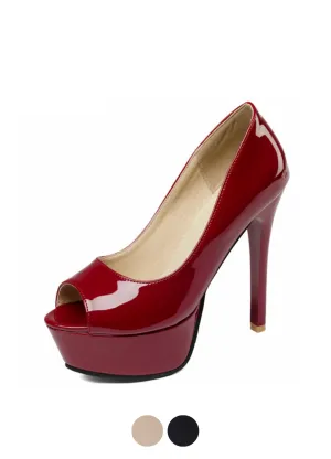Ohana Women's Elegant Leather Heels