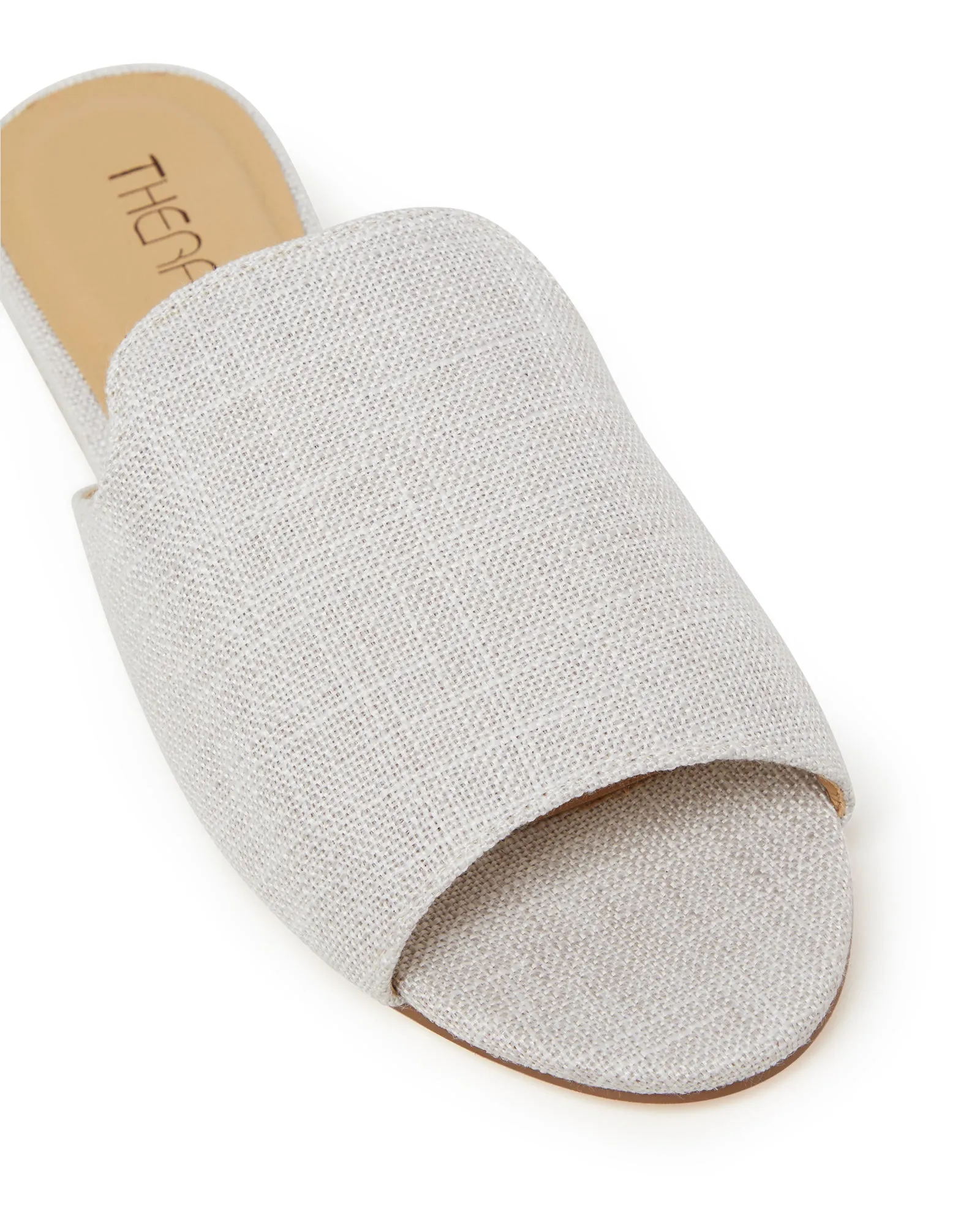 Rambla Flat Sandal Natural Linen