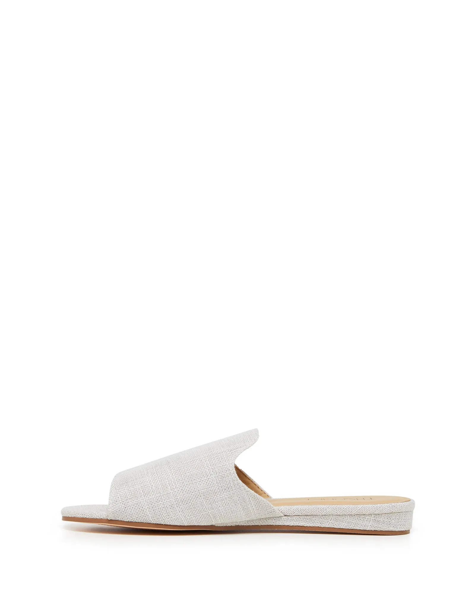 Rambla Flat Sandal Natural Linen