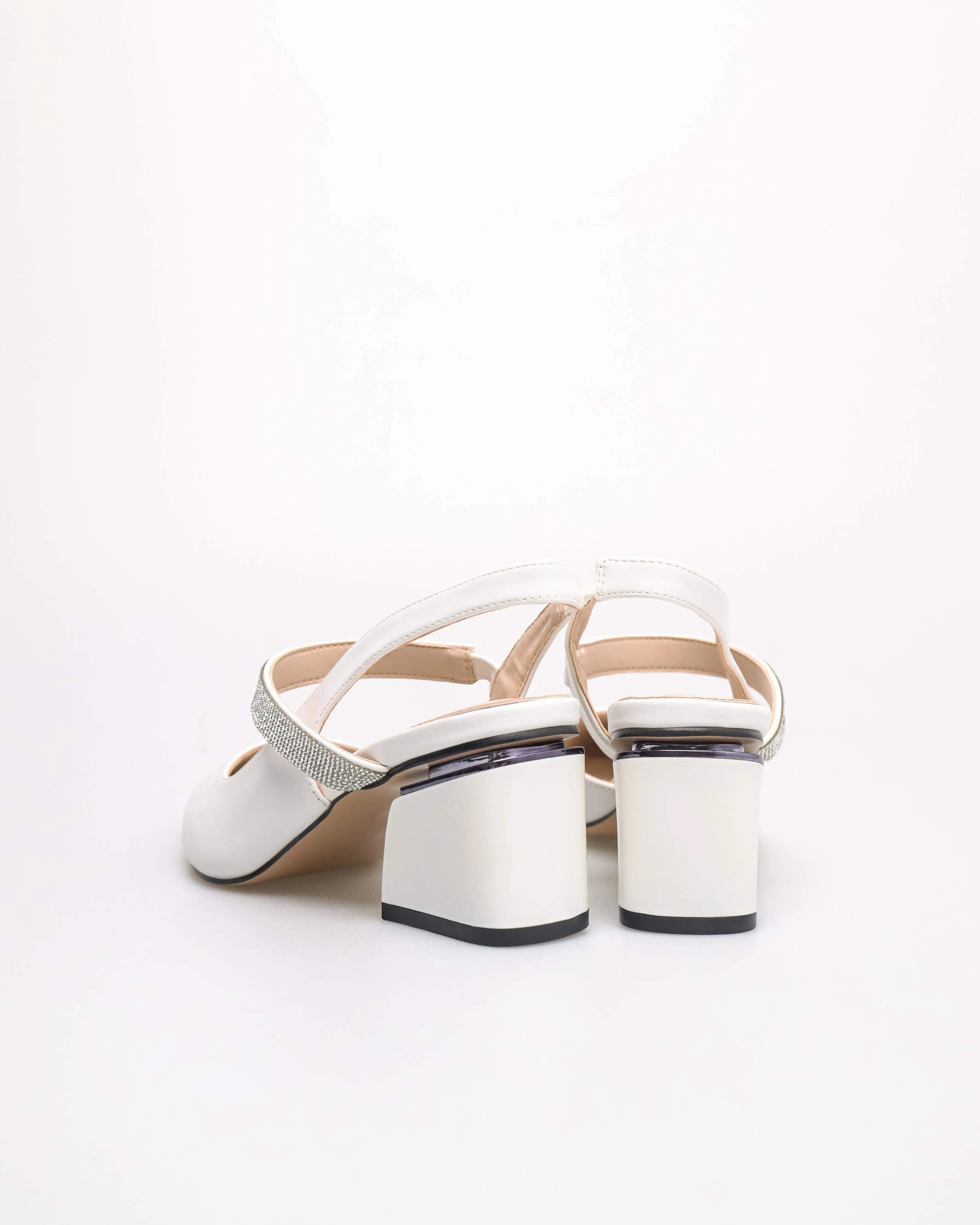 Tomaz NN470 Ladies Glittery Block Heels