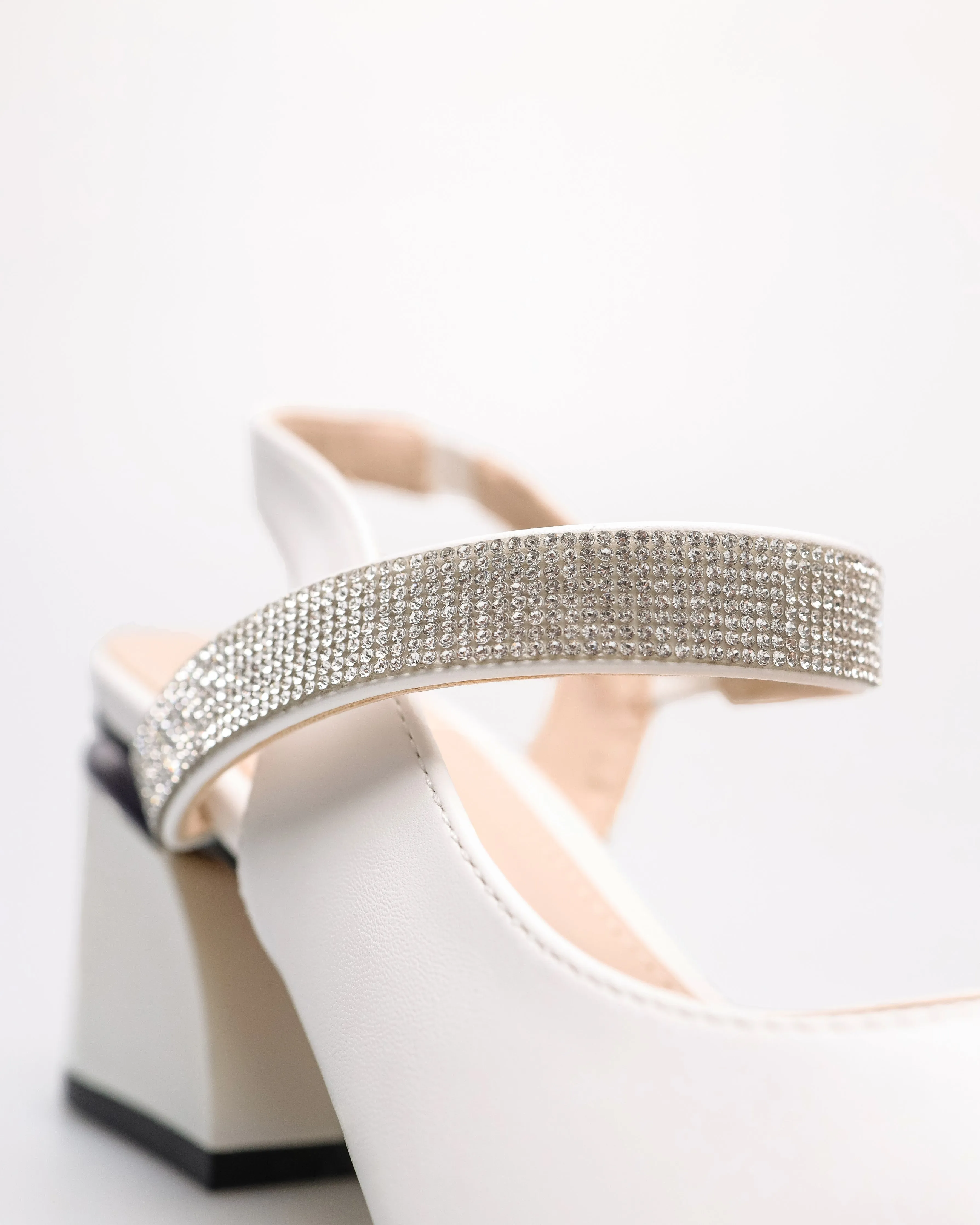 Tomaz NN470 Ladies Glittery Block Heels