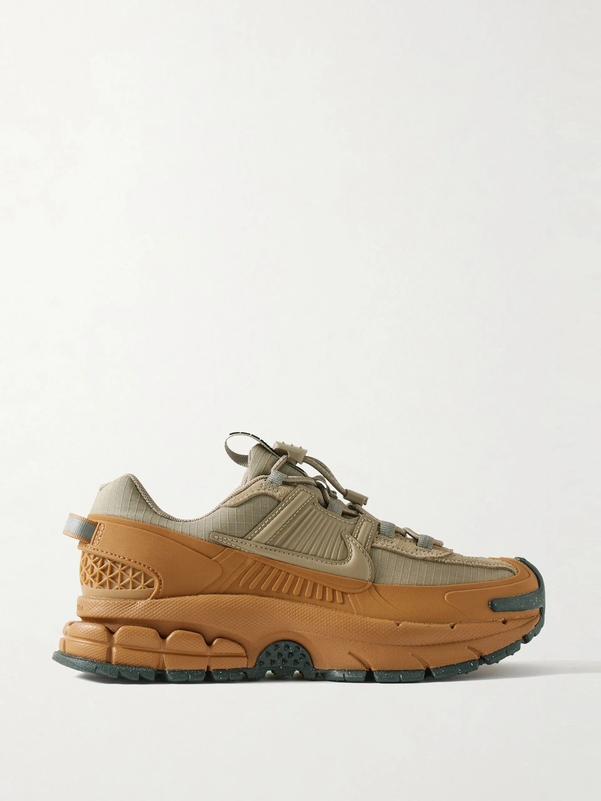 Zoom Vomero Roam leather and suede-trimmed rubber and ripstop sneakers
